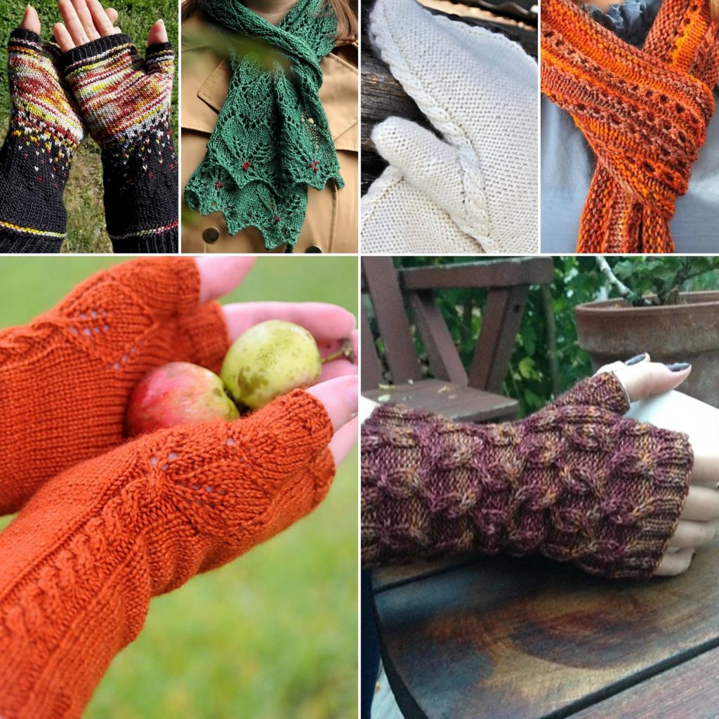 A collage of Rush Hour Knitting designs